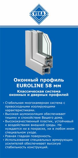 ОкнаВека-нга EUROLINE 58